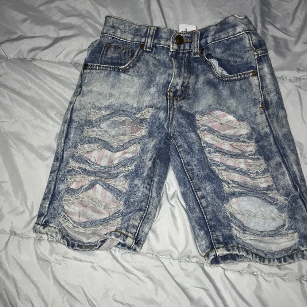 Boys Jean Shorts Ripped